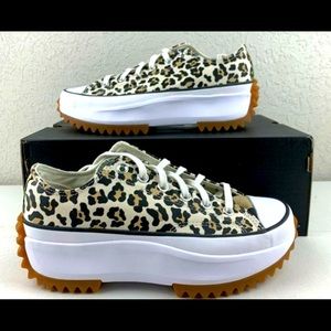 Converse leopard print chunky sneakers